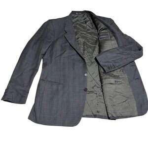 Mani Giorgio Armani Blazer Mens 42R Charcoal Grey Made in Italy Saks 5th Ave